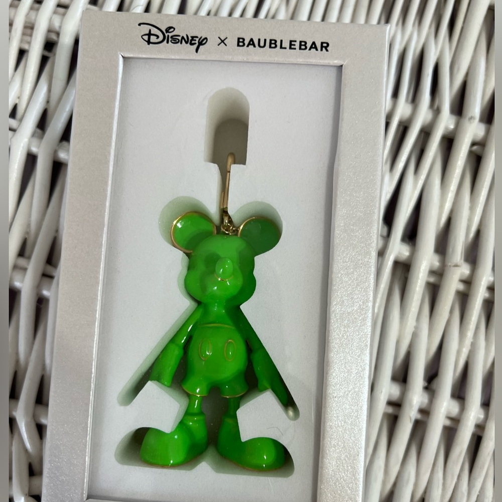 BaubleBar Disney Mickey Mouse bag charm Green